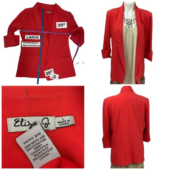 Rewind Dress Blazer Womens Large Flowy Southwestern Boho Beach Peasant Office - Picture 7 of 13